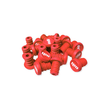 ODI BMX Refill Pack - 20 Push In Plugs Red - White Logo